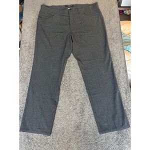 ALBERTO Comfort Fit Men Pants‎ Gray Flat Front Size 58